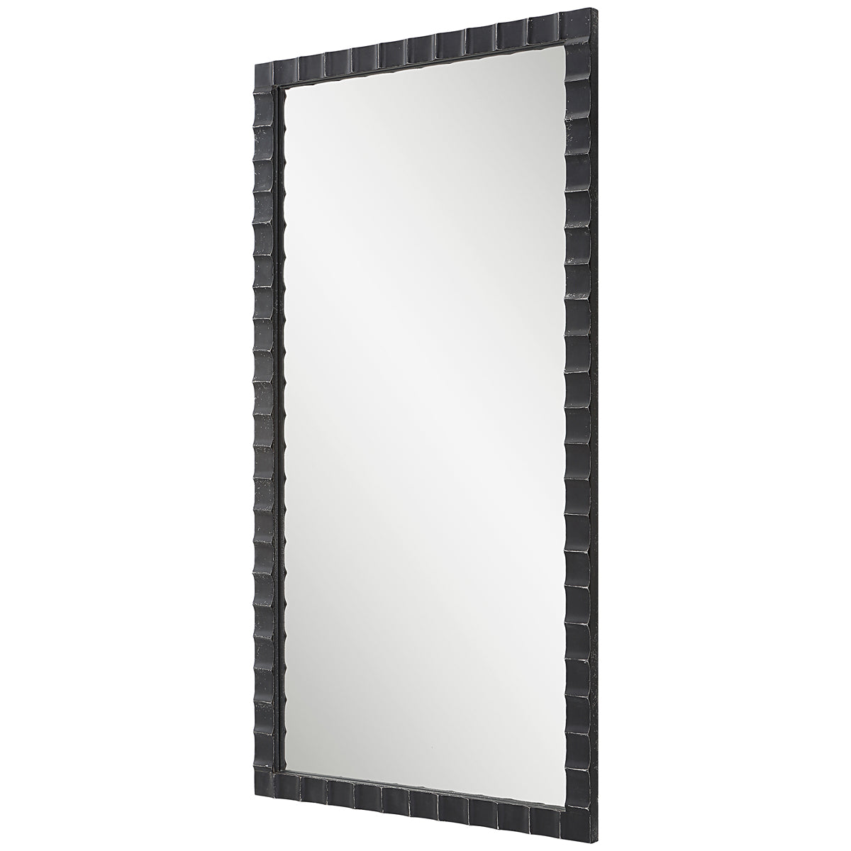 Uttermost Dandridge Black Industrial Mirror