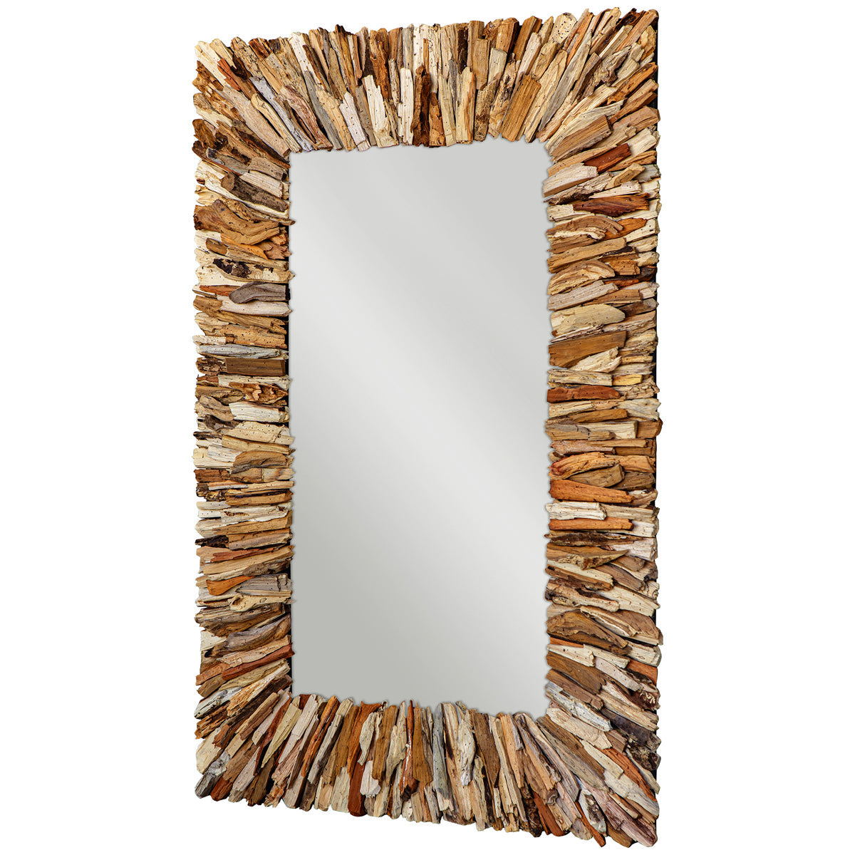 Uttermost Teak Branch Rectangular Mirror