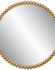 Uttermost Byzantine Round Gold Mirror