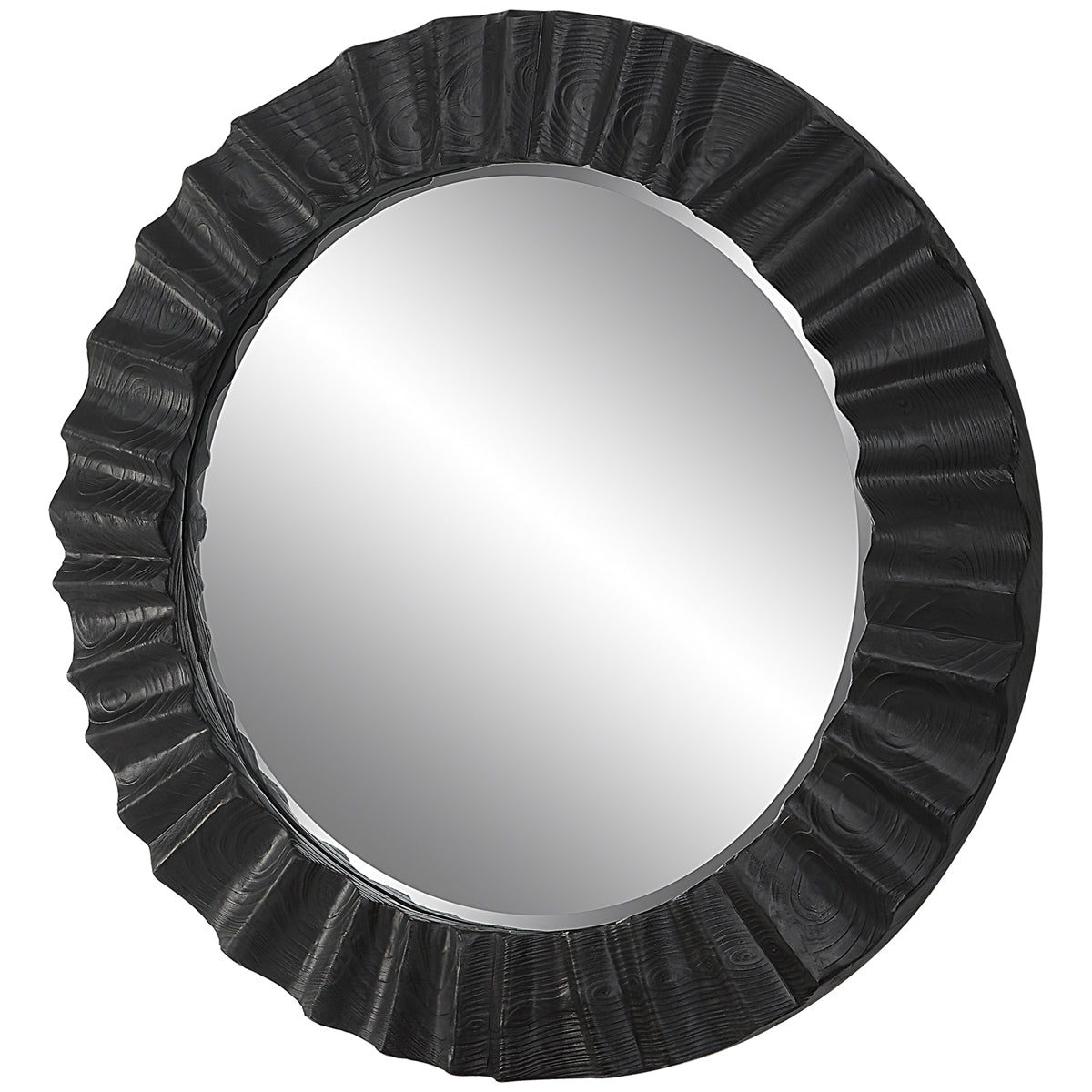 Uttermost Caribou Dark Espresso Round Mirror