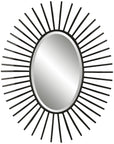 Uttermost Starstruck Black Oval Mirror