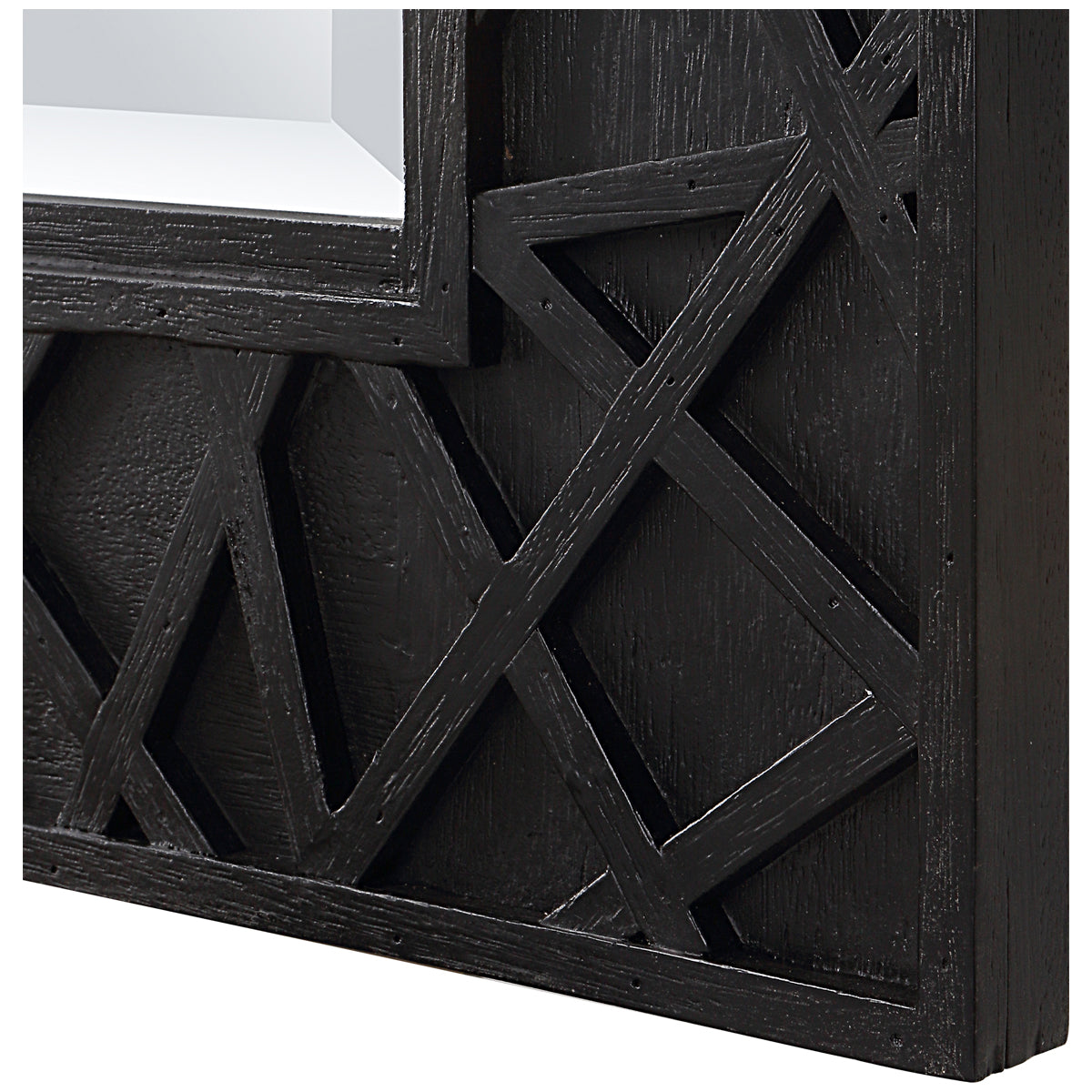 Uttermost Everest Satin Black Mirror