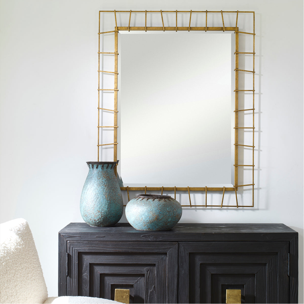 Uttermost Townsend Antiqued Gold Mirror