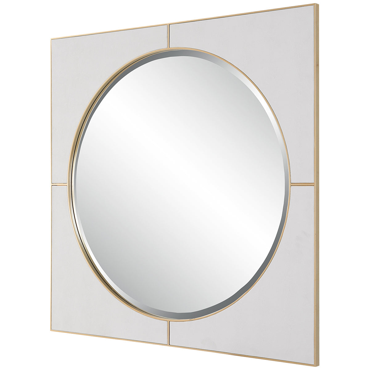 Uttermost Cyprus White Square Mirror