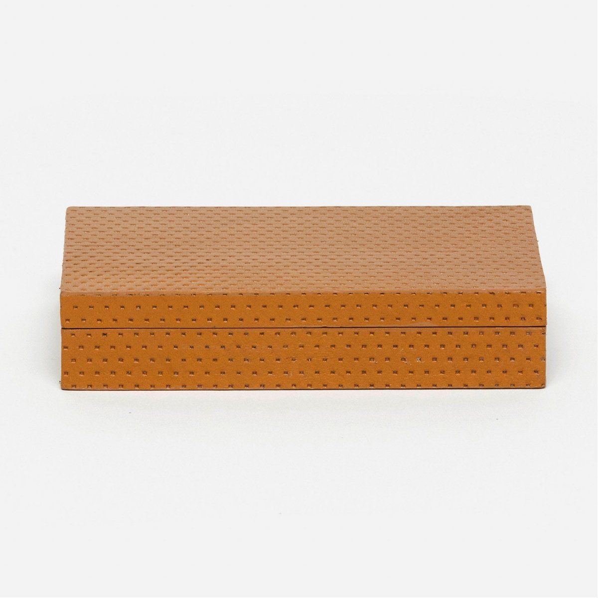 Pigeon and Poodle Monza Perforated Full-Grain Leather Card Box Set