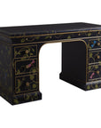 Sligh Studio Designs Enchantment Hand-Painted Double Pedestal Desk