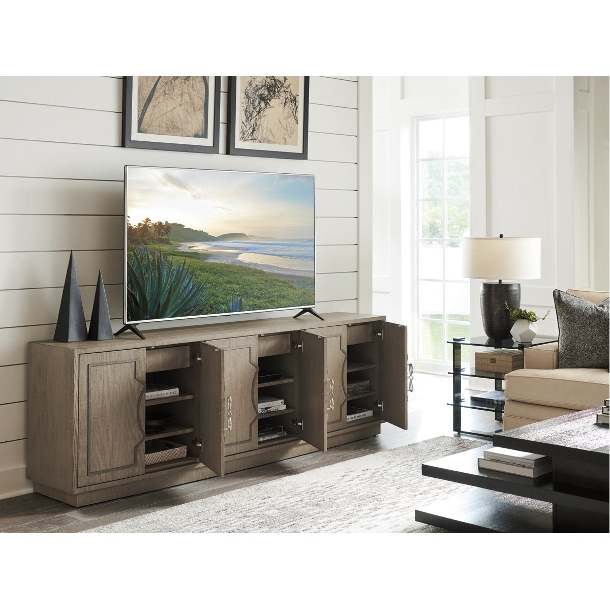 Sligh Studio Designs Grove Park Long Media Console Table