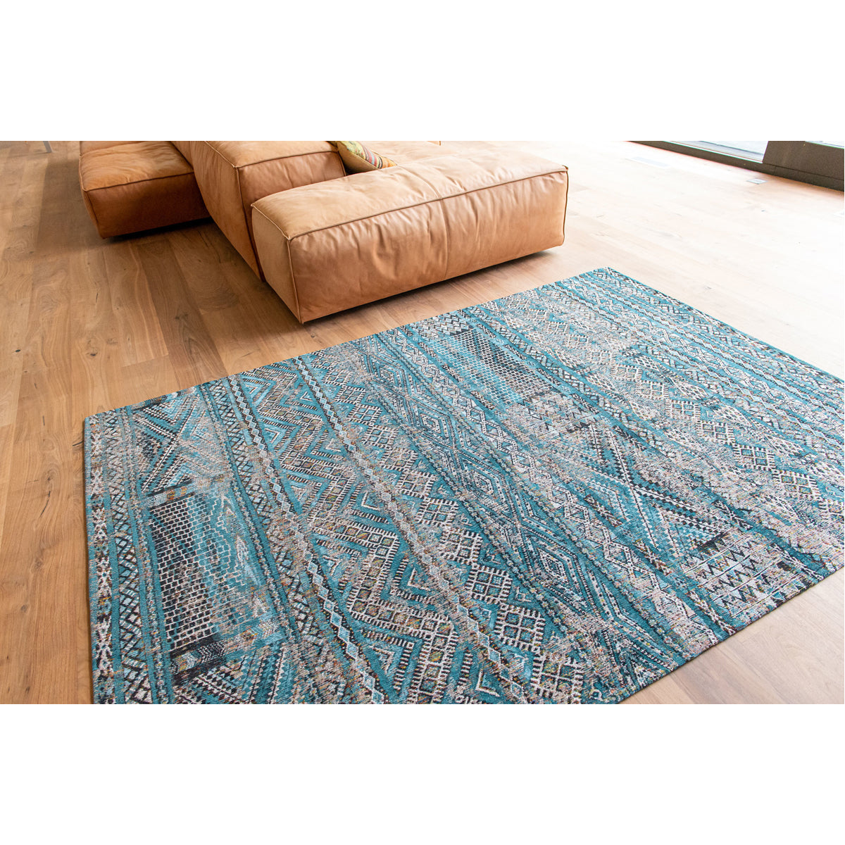 Louis de Poortere Antiquarian Kilim 9110 Zemmuri Blue Rug