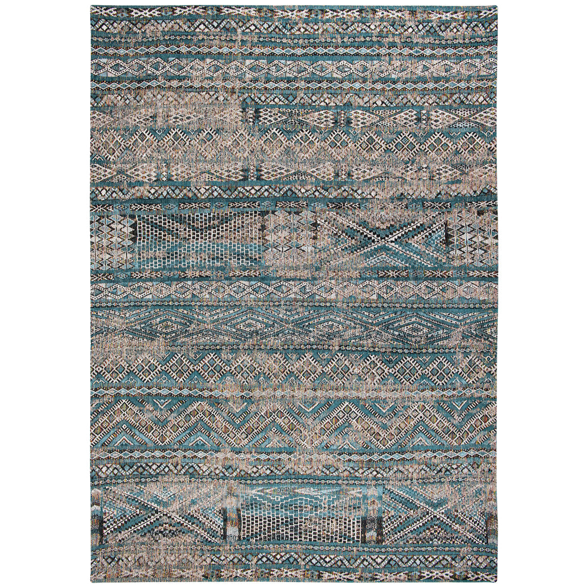 Louis de Poortere Antiquarian Kilim 9110 Zemmuri Blue Rug