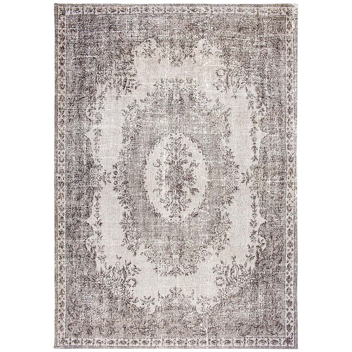 Louis de Poortere Palazzo Da Mosto 9107 Contarini White Rug