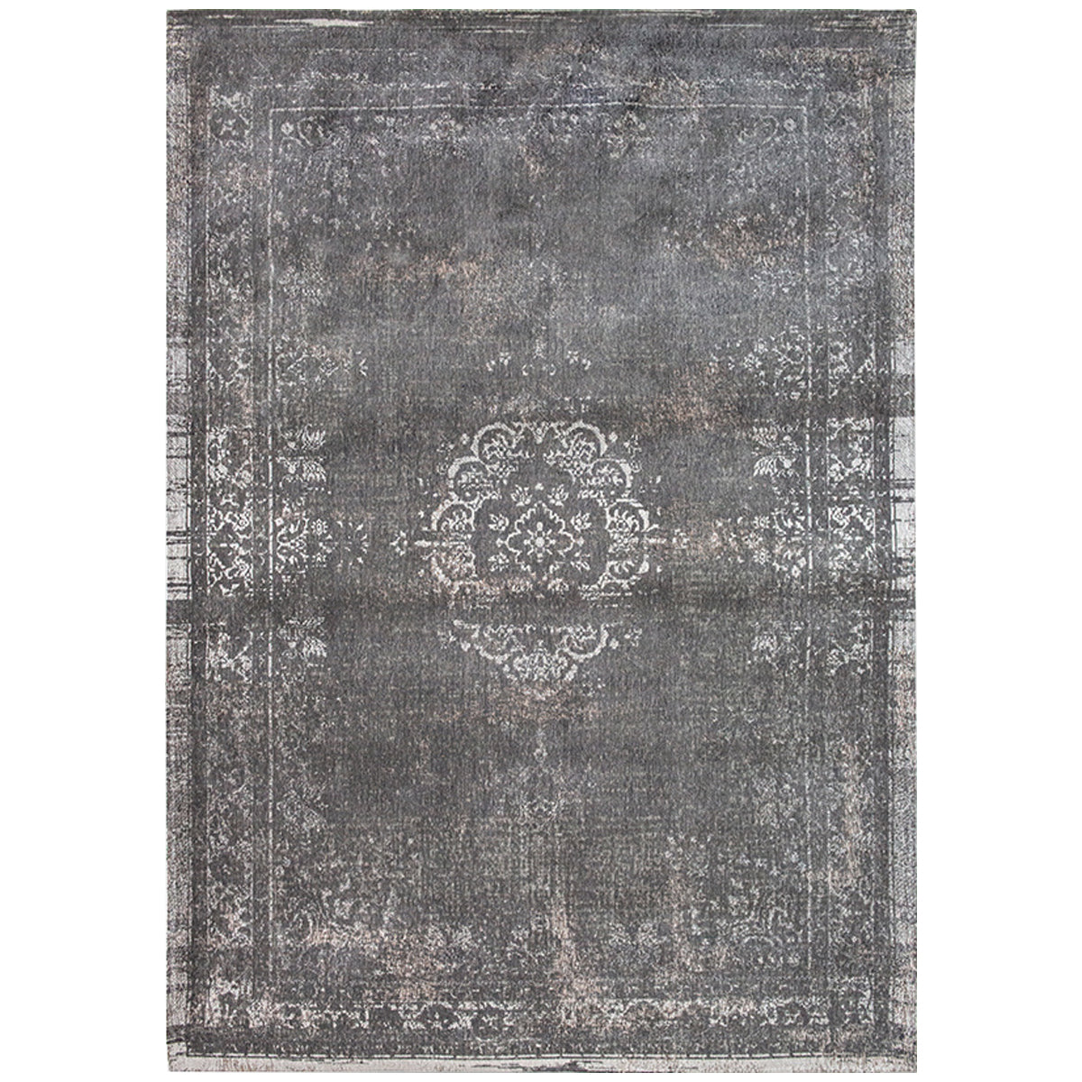 Louis de Poortere Fading World Medallion 9148 Stone Rug