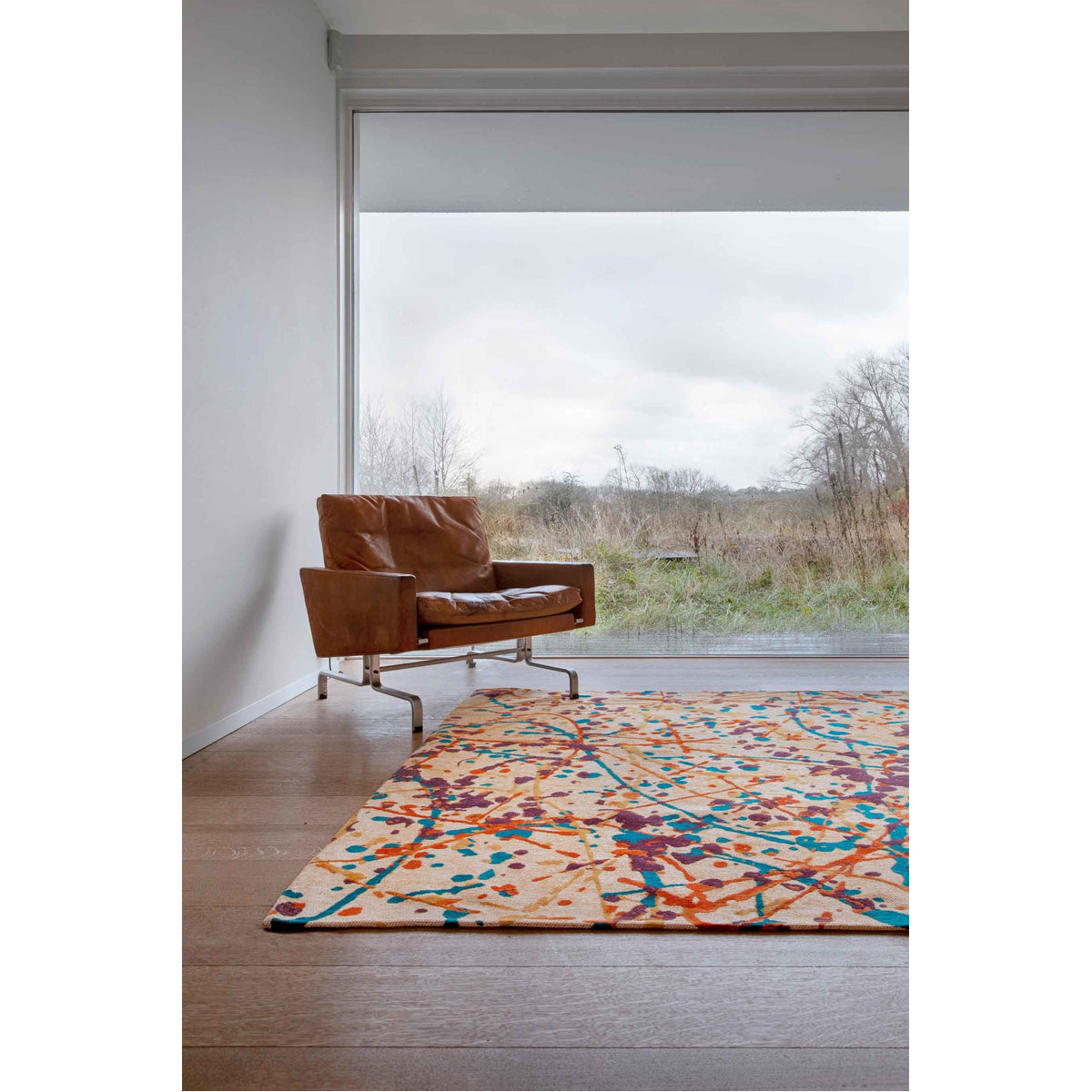 Louis de Poortere Gallery Expression 9221 Orange Drip Rug