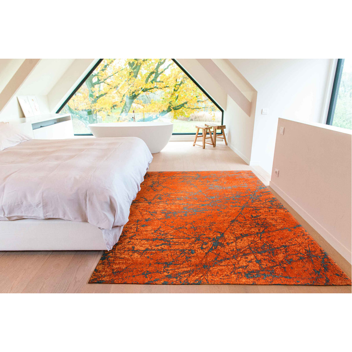 Louis de Poortere Mad Men Stellar 9219 Nebula Orange Rug