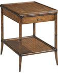 Woodbridge Furniture Rectangular Linwood Side Table