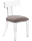 Interlude Home Tristan Acrylic Klismos Chair, Velvet