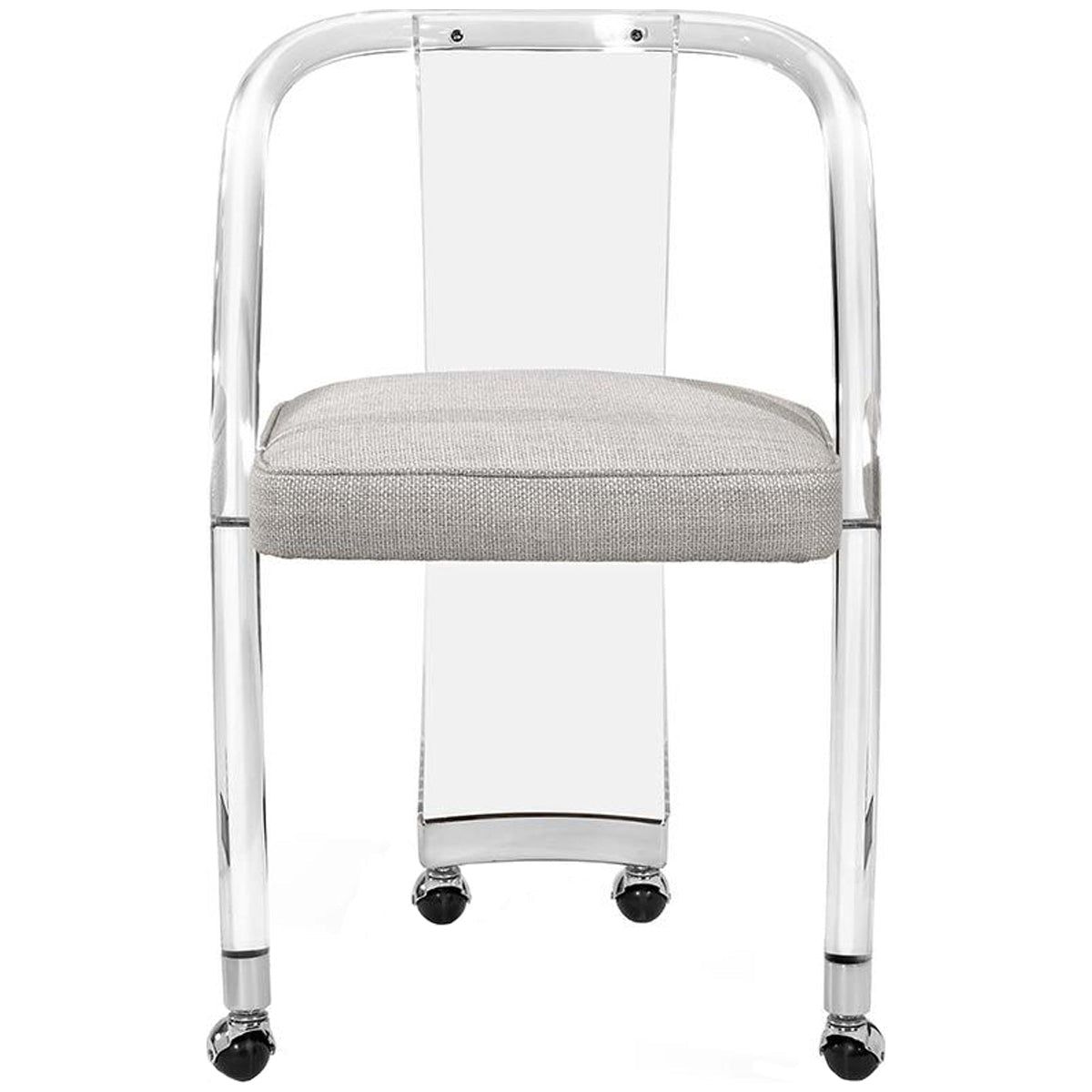 Interlude Home Willa Desk Chair - Dove/Silver