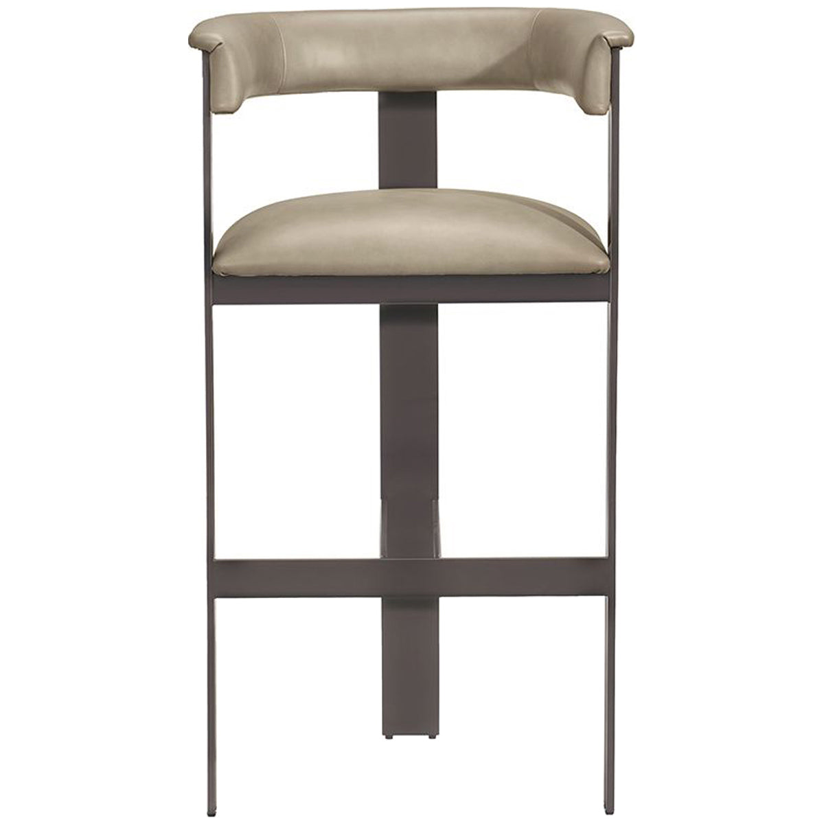 Interlude Home Darcy Bar Stool - Taupe/Graphite