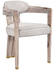 Interlude Home Maryl II Linen Dining Chair