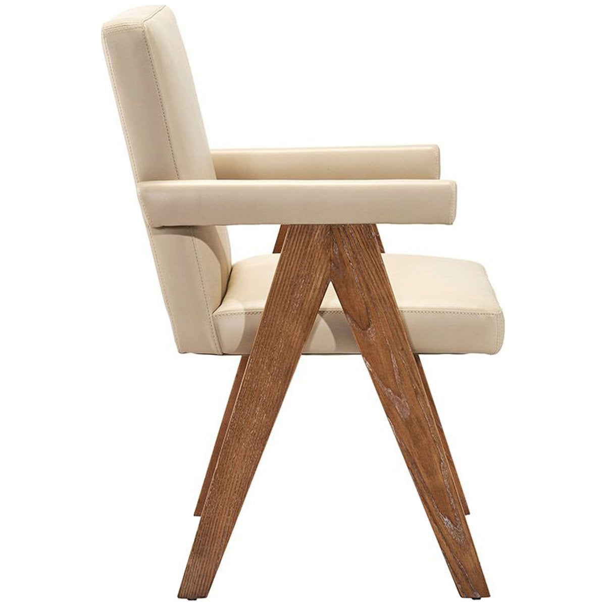 Interlude Home Julian Arm Chair - Cream