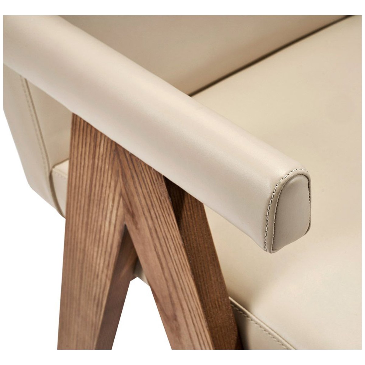 Interlude Home Julian Arm Chair - Cream