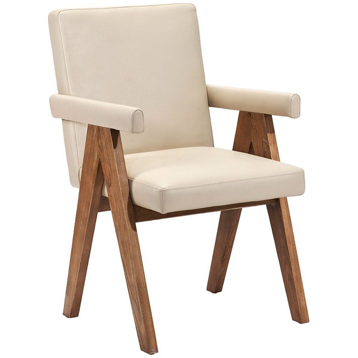 Interlude Home Julian Arm Chair - Cream