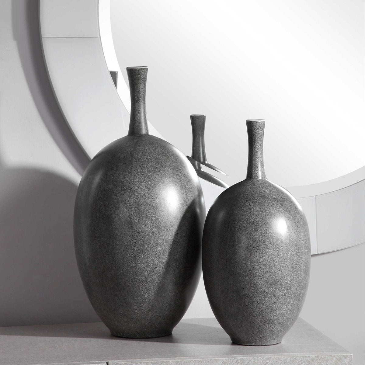 Uttermost Riordan Modern Vases, 2-Piece Set