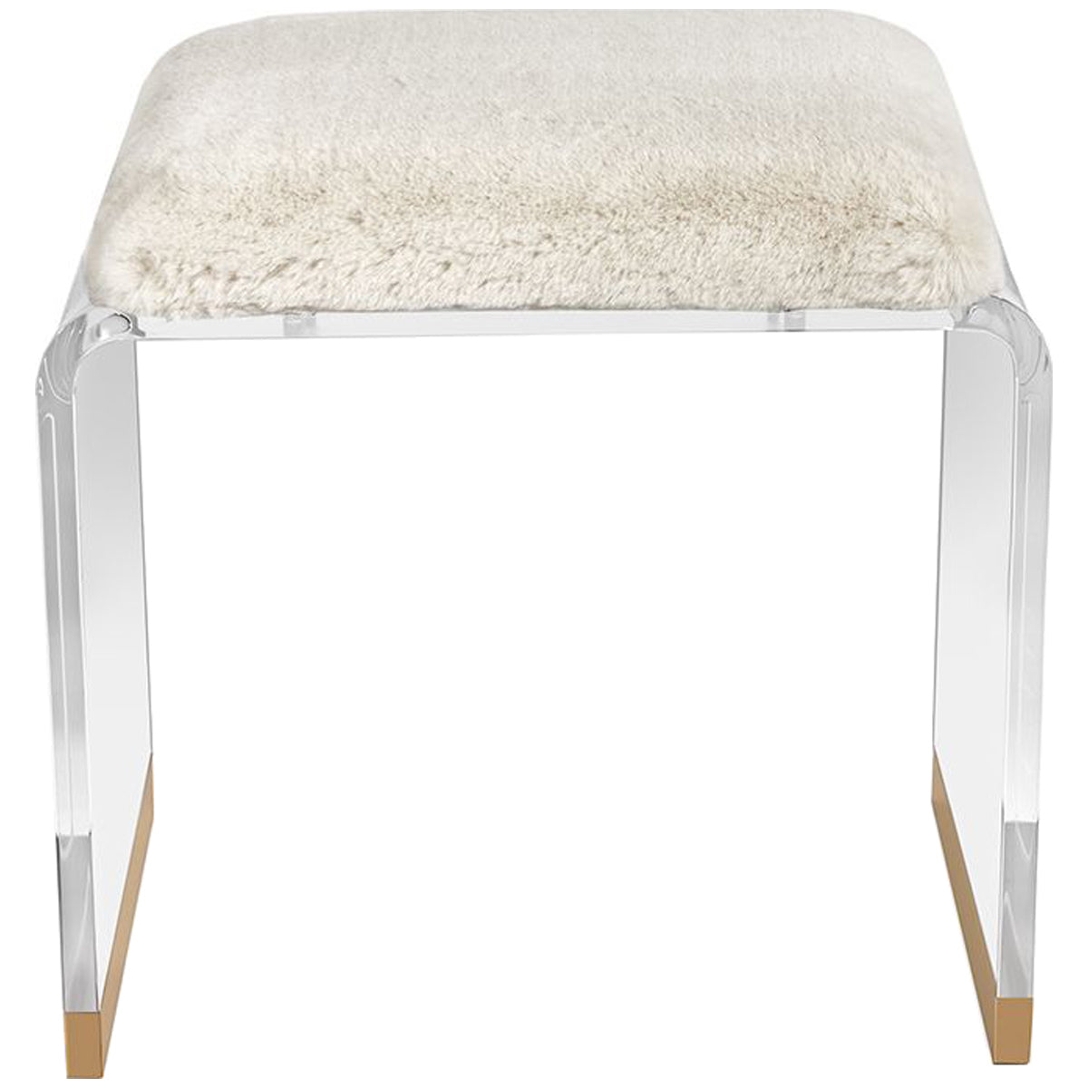 Interlude Home Brynn Stool - Ivory