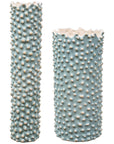 Uttermost Ciji Aqua Ceramic Vases, 2-Piece Set