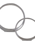 Uttermost Orbits Nickel Ring Sculptures, 2-Piece Set