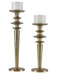 Uttermost Highclere Gold Candleholders, 2-Piece Set