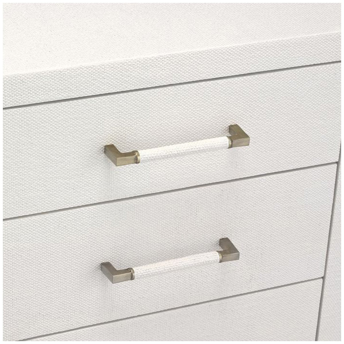 Interlude Home Taylor 5-Drawer Chest - White