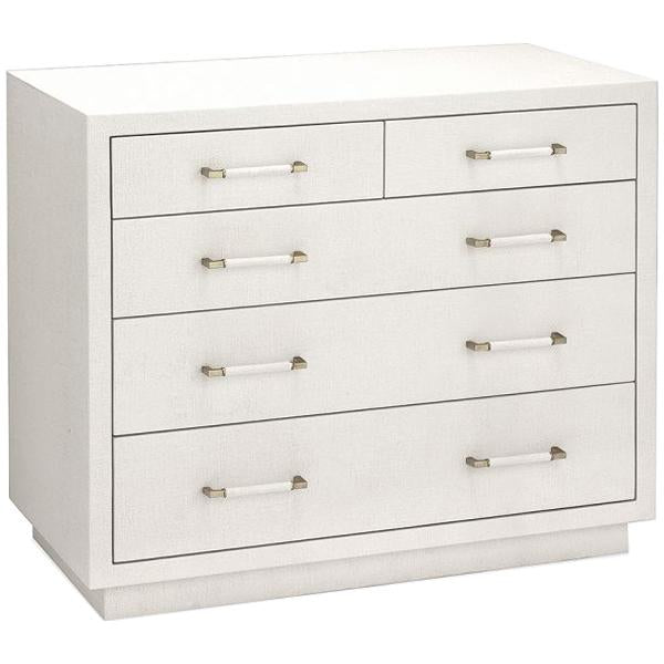 Interlude Home Taylor 5-Drawer Chest - White