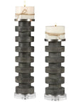 Uttermost Karun Concrete Candleholders 2-Piece Set