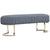 Interlude Home Harlow Bench - Azure