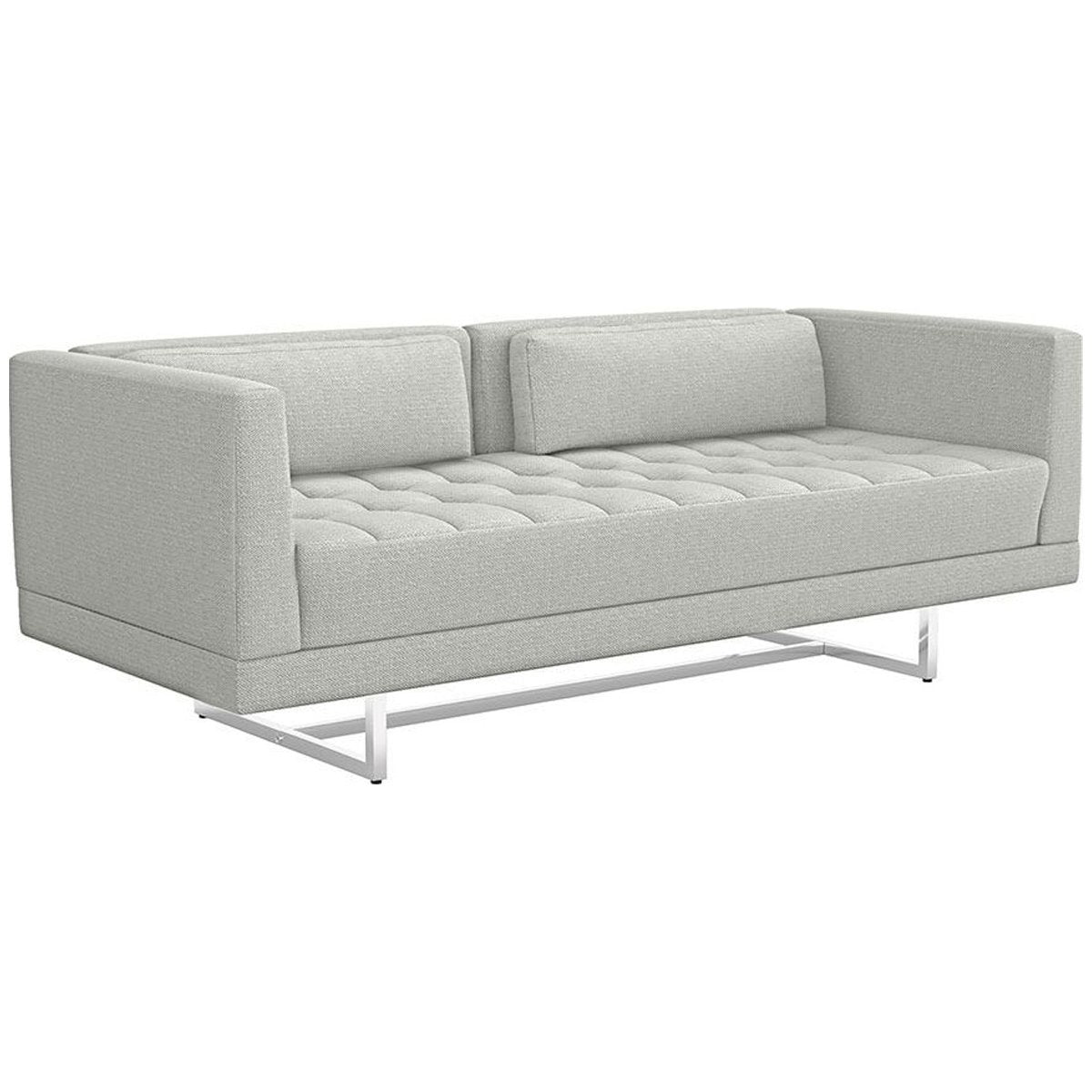 Interlude Home Luca Loveseat - Faux Linen