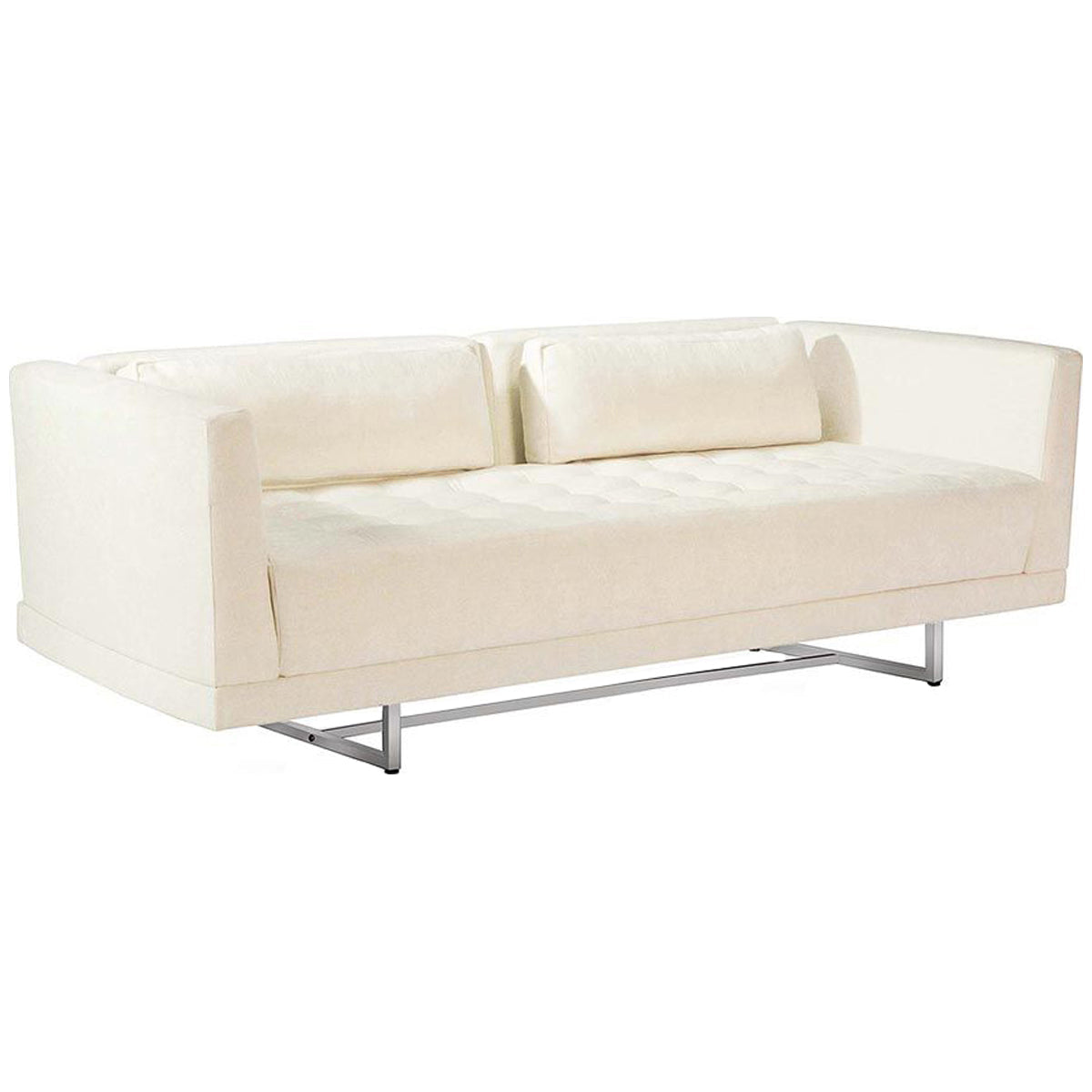 Interlude Home Luca Loveseat - Pure