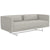 Interlude Home Luca Loveseat - Loma Weave