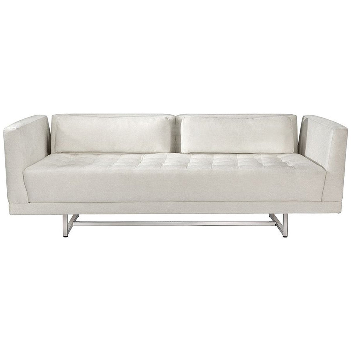 Interlude Home Luca Loveseat - Faux Linen