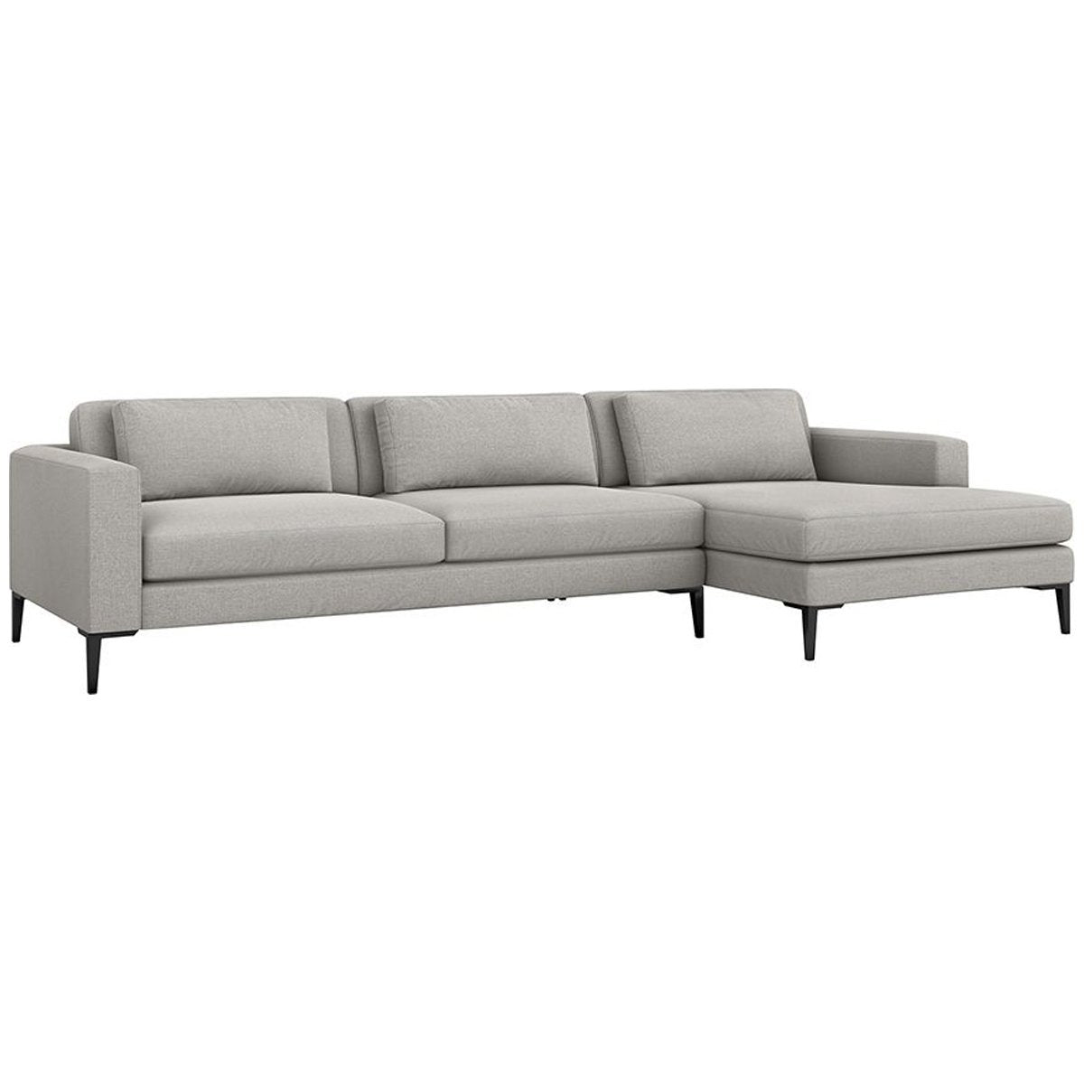 Interlude Home Izzy Sectional - Faux Linen