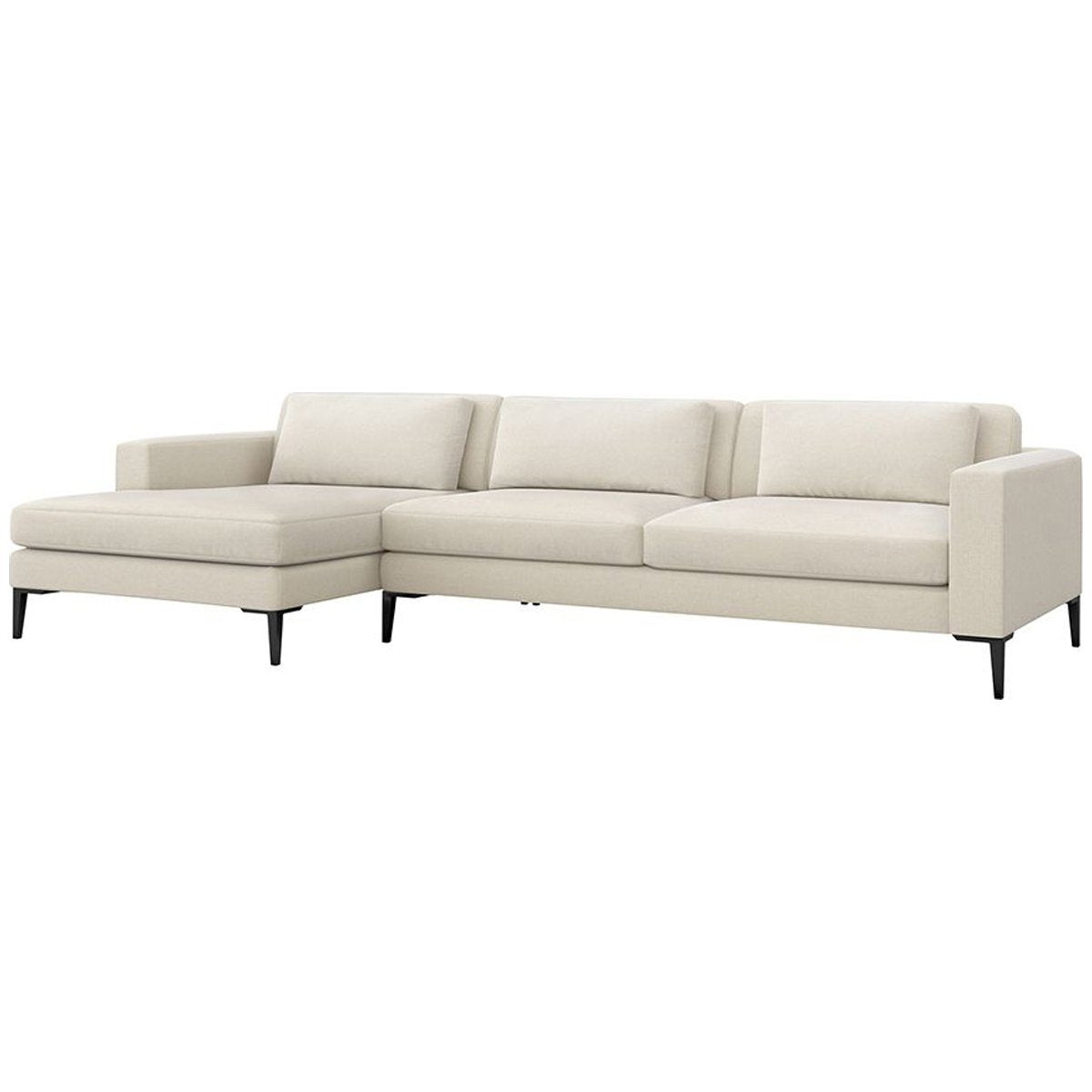 Interlude Home Izzy Sectional - Faux Linen