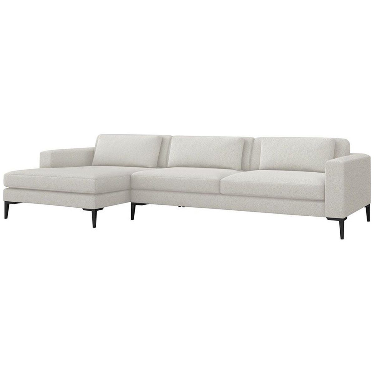 Interlude Home Izzy Chaise Sectional - Shearling