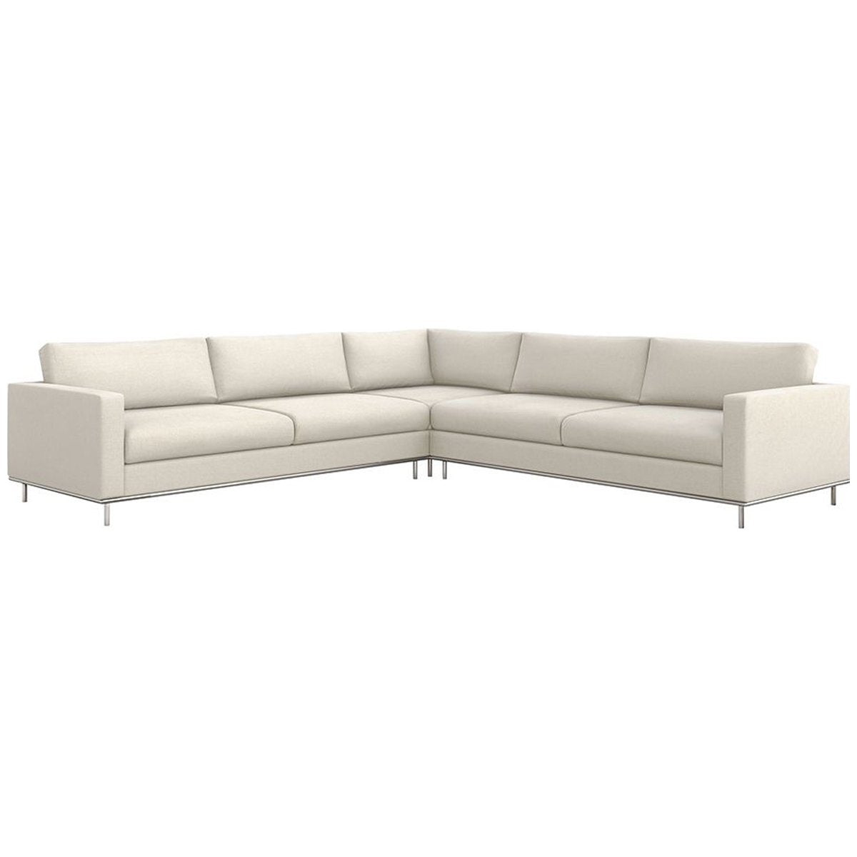 Interlude Home Valencia Sectional - Faux Linen