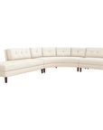 Interlude Home Aventura Chaise 3-Piece Sectional - Pure