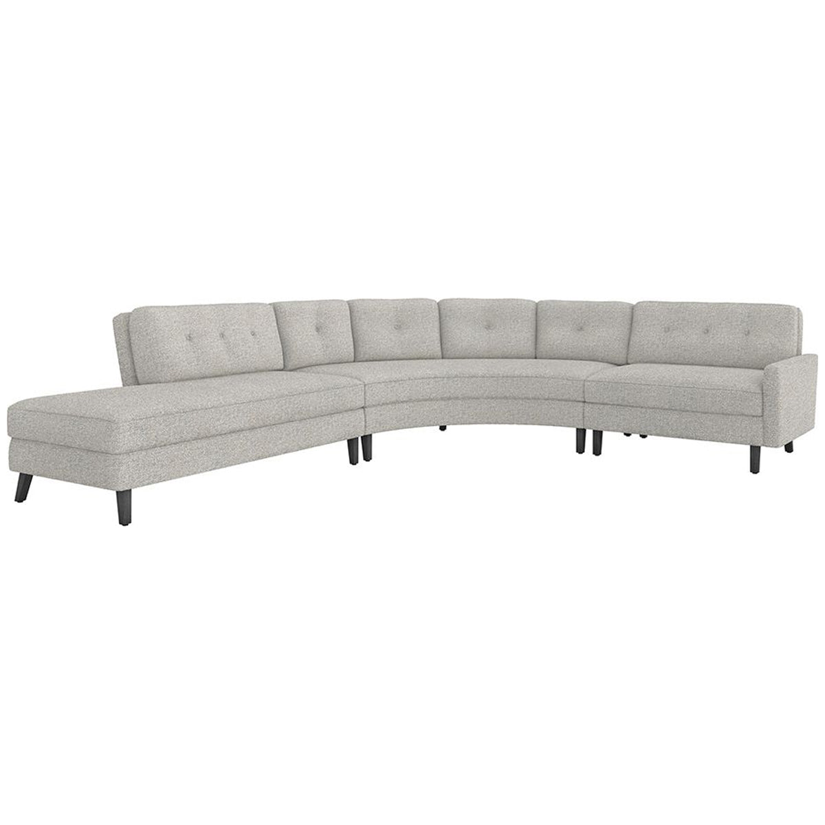 Interlude Home Aventura 3-Piece Sectional - Loma Weave