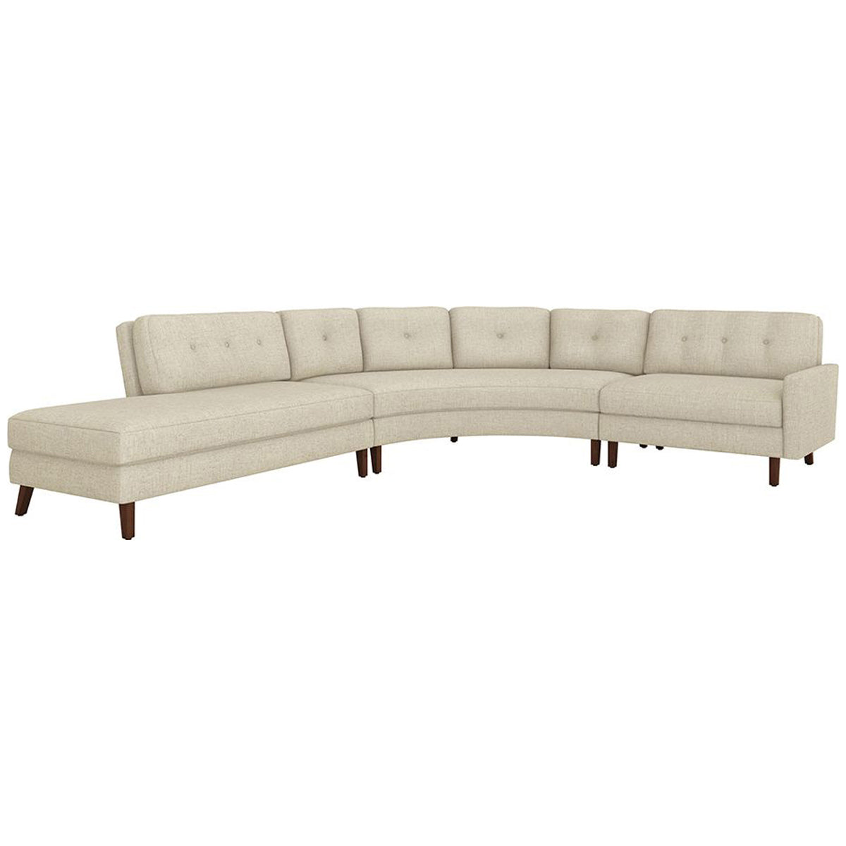 Interlude Home Aventura 3-Piece Sectional - Bluff