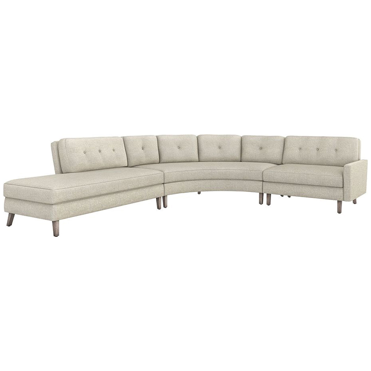 Interlude Home Aventura 3-Piece Sectional - Loma Weave