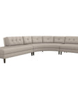 Interlude Home Aventura Luxe Chenille Chaise 3-Piece Sectional