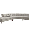 Interlude Home Aventura Feather Chaise 3-Piece Sectional