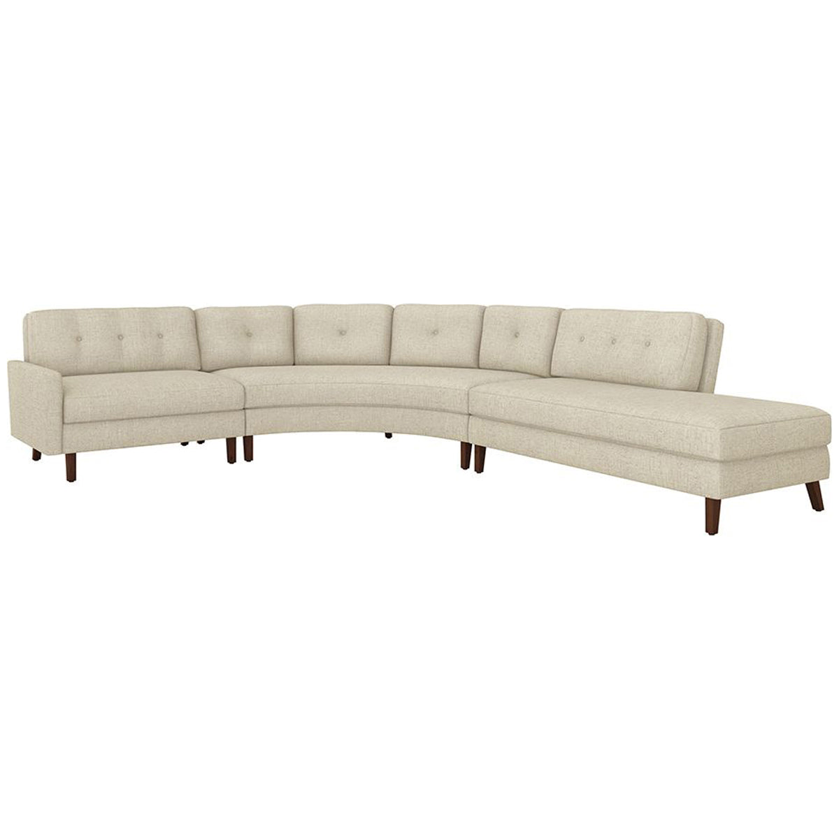 Interlude Home Aventura 3-Piece Sectional - Bluff