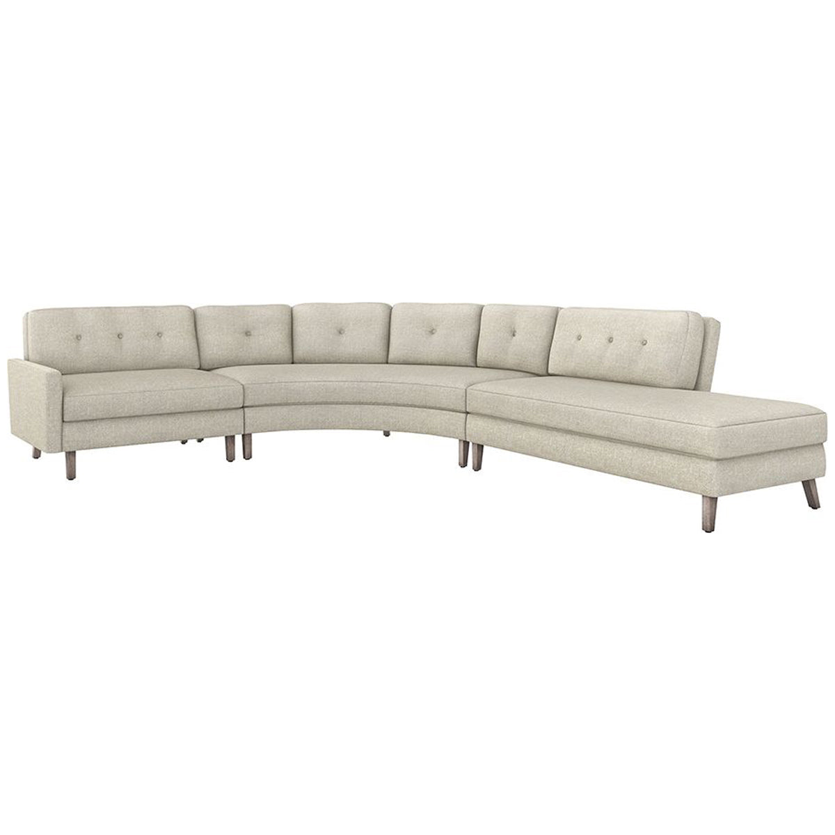 Interlude Home Aventura 3-Piece Sectional - Loma Weave